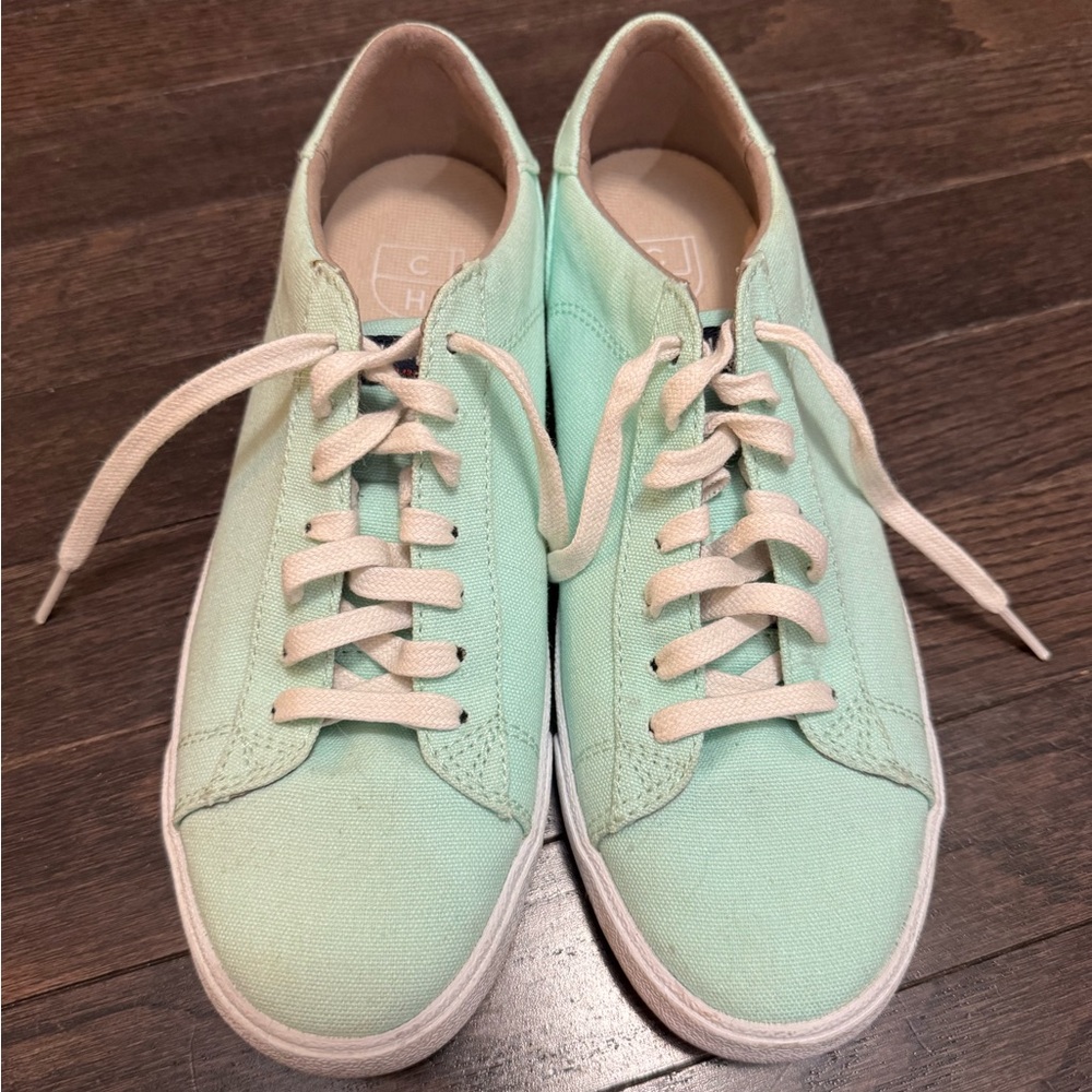 Cole Haan Light Green Canvas Sneakers